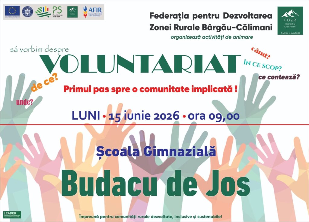 Afiș Budacu de Jos 15 iunie 2026