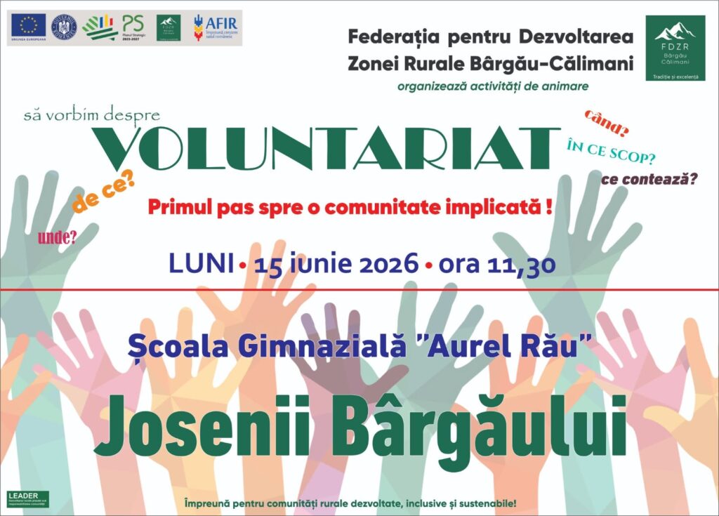 Afiș Josenii Bârgăului 15 iunie 2026