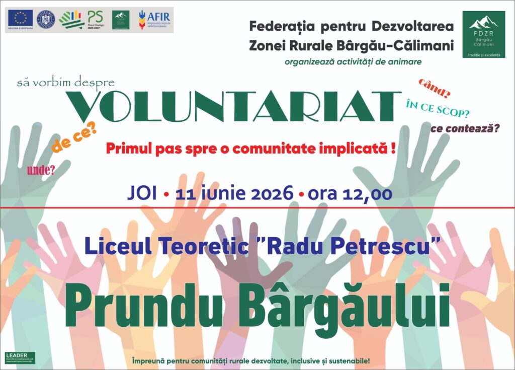 Afiș Prundu Bârgăului 11 iunie 2026